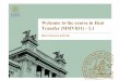 Welcome to the course in Heat Transfer (MMV031) – L1 · students to focus on theory (lectures) for 90 minutes. ... Combined convection and radiative heat transfer . Classification
