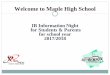 IB Information Night for Students & Parents for school ... Open House... · IB Information Night . for Students & Parents . ... Credit in Health and Physical Education .5 . ... Theory