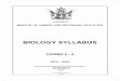 BIOLOGY SYLLABUS - revision.co.zw · The Biology Syllabus is designed for learners in Forms 3 ... between human activities and the environment. ... social, political 