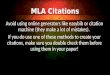PowerPoint Presentation · PPT file · Web view2016-02-29 · MLA Citations. Avoid using online generators like easybib or citation machine (they make a lot of mistakes). If you