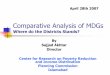 Comparative Analysis of MDGs - World Banksiteresources.worldbank.org/PSGLP/Resources/SajjadAkhter.pdf · Comparative Analysis of MDGs ... Balochistan (5) and NWFP (3), ... If the
