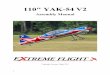 110 YAK-54 V2 - Extreme Flightextremeflightrc.com/assets/images/products/EF-110Yak/Manual/110Yak...Congratulations on your purchase of the Extreme Flight RC 110” Yak 54 EXP ARF!