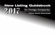 New Listing Guidebook 201 for Foreign Companies7 · New Listing Guidebook 201 for Foreign Companies7. ... Listing of JDR ... Practical Guide for Timely Disclosure 