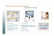 What is Data from AMI about? (a point of view) · What is Data from AMI about? (a point of view) ... Smart meter/network technology- ... proving to be a low-cost way to improve the