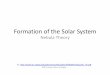 Formation of the Solar System - blog.wsd.netblog.wsd.net/cibutcher/files/2017/03/Nebular-theory-16-17.pdf · Origin of the Solar System Our theory must explain the data 1. Large bodies