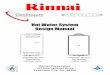 Hot Water System Design Manual - CIW Manufacturing · Commercial and Residential indoor units Rinnai Corporation 103 International Drive Peachtree City, GA 30269 Hot Water System