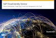 SAP Cloud Identity Overview Presentation .SAP HANA Platform SAP NetWeaver Application Server SAP