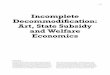 Incomplete Decommodification: art, State Subsidy and ...parsejournal.com/content/uploads/parse_journal_2_beech.pdf · 16 PaRSe JOU R Na L T he developmenT of Welfare economics between