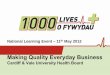 National Learning Event th11 May 2012 - 1000 Lives PlusV Story... · National Learning Event – th11 May 2012 . ... Releasing Time To Care KHWD Safety and Reliability Patient and