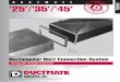 ‘25’/‘35’/‘45’ ECTANGULAR - Ductmateductmate.com/?/cmp-media/.../ProductSheets/Duct_Connectors/25354… · insures even compression of the gasket along the length of the