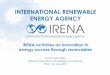 INTERNATIONAL RENEWABLE ENERGY AGENCY · engaged the International Renewable Energy Agency to ... solar and wind: ... • High reliability for critical loads