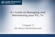 A+ Guide to Managing and Maintaining your PC, 7esrjcstaff.santarosa.edu/~mpapa/hardware1/lectures/PPT_ch05.pdf · A+ Guide to Managing and Maintaining your PC, 7e 4 Motherboard Form