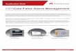 False Alarm Management - Advanced - The Standard in REV 01 False Alarm Management This document is intended