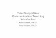 Yale Study Prelinguistic Milieu Teaching Introduction Study Milieu Communication Teaching Introduction