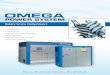 Rotary Screw Compressor booklet - Home | Omega Compressors Screw... · POWER SYSTEM Rotary Screw Compressors PS 1000 SERIES – BELT DRIVEN The air ﬂ ow rates have been measured
