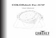 Colordash Par H7 IP User Manual - CHAUVET Professional · COLORdash Par-H7 IP User Manual Rev. 2 Page 3 of 22 ... cold truck to warm, humid ballroom) ... up to 46 at 208 V; or up