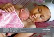 FROM THE FIRST HOUR OF LIFE - UNICEF DATA · FROM THE FIRST HOUR OF LIFE ... EXECUTIVE SUMMARY: FOCUS ON BREASTFEEDING ... Globally, the majority of births are now delivered