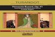 00 Turandot full score - keisersouthernmusic.com · included music from an unﬁnished adapta on of Adam Oehlenschläger's Aladdin. ... vocal and orchestral works, ... TURANDOT SUITE