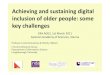Achieving and sustaining digital inclusion of older people ...era-age.group.shef.ac.uk/assets/files/Damodaran.pdf · e-Society Research Group ... replace high levels of competence