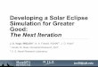 Developing a Solar Eclipse Simulation for Greater Good ...hamsci.org/sites/default/files/publications/2018_HamSCI/20180223... · jsv28@njit.edu Introduction HamSCI held the Solar