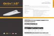 Grüv® 1.5” Grüv 1.5 Recessed Linear · Millwork Perimeter J-Mold Yes Yes Data is based on 3500K-83 IES ﬁ les available on website ... HW - high reﬂ ectance matte white Voltage