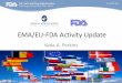 EMA/EU-FDA Activity Update · HL7 SPL to support their legislative requirements for product registration and pharmacovigilance. –92 data elements –SmPC requirements 