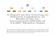 A Report on the Training on National Legislation on ...nbaindia.org/uploaded/pdf/SAARC_Report.pdf · Afghanistan Bangladesh Bhutan India Maldives Nepal Pakistan SriLanka A Report