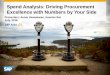 Spend Analysis: Driving Procurement Excellence … Spend Visibility unified with D&B Business Insights and powered by HANA provides you the ability to make trusted and confident spending