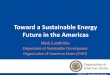 Toward a Sustainable Energy Future in the Americas - … · Toward a Sustainable Energy Future in the Americas ... Solar wind geothermal etc ... •Tax Incentives: Barbados, Dominican