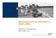 Manufacturing Analytics SAP xMIIfm.sap.com/pdf/8182/11_Cloughley.pdf · SAP AG 2003, Title of Presentation, Speaker Name / 2 SAP xMIIAnalytics overview General analytics capabilities