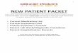 NEW PATIENT PACKET - … · this packet, along with the ... information in the following situations without your authorization. These ... Marital Status (Please circle): Married Single