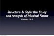 Structure & Style: the Study and Analysis of Musical Formshome.lagrange.edu/mturner/theory3/StructureAndStyle_Ch1-2.pdf · and Analysis of Musical Forms Chapters 1 & 2 ... Without