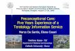 Preconceptional Care: Five Years Experience of a ... Santis.pdfPreconceptional Care: Five Years Experience of a Teratology Information Service 1st CentralandEasternEuropeanSummiton