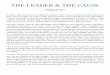 THE LEADER & THE CAUSE by Theodore Roosevelttheodore-roosevelt.com/images/research/speeches/trmilwspeech.pdf · THE LEADER & THE CAUSE Milwaukee, Wisconsin October 14, 1912 ... one