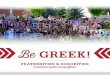 FRATERNITIES & SORORITIES - EWU Activities/Greek Life...Fraternities and sororities affiliated with