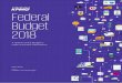 Federal Budget 2018 - assets.kpmg.com · Queensland major highway and rail improvements and several projects in Western ... economy over the forward estimates period ... tax reforms