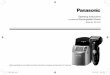 Operating Instructions Rechargeable Shaver - panasonic.com · Thank you for choosing a Panasonic shaver ES‑LV81. With our WET/DRY technology, you can enjoy using your Panasonic