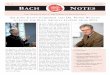 BACH NOTES · BACH • NOTES Fall 2013 3 events of Christ’s life into just over a week. The second concert in the series, on Sunday, June 16, commemo-rated Christ’s Birth, with