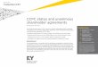 CCPC status and unanimous shareholder agreements - EYFIL… · CCPC status and unanimous shareholder agreements ... the application of a unanimous shareholders’ agreement ... In