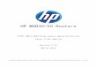 HP MSR30/50 Routers - NIST Computer Security … Characteristics and Security Appliance Interfaces Roles, Services and Authentication FIPS Approved Algorithms Non-FIPS Approved Algorithms