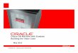 Oracle DB Machine withOracle DB Machine with Exadata ... ·  Oracle DB Machine withOracle DB Machine with Exadata Building the Value Case May 2010 CONFIDENTIAL