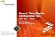 Generic Timer Module Configuration Tool - nxp.com · −Overview of GTM Configuration Tool ... the channel level so that the user can select the desired element and drag that element