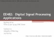 EE482: Digital Signal Processing Applicationsb1morris/ee482/docs/slides11_adaptive_v2.pdf · EE482: Digital Signal Processing Applications ... Random Processes ... Wide Sense Stationary