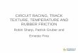 CIRCUIT RACING, TRACK TEXTURE, TEMPERATURE AND RUBBER FRICTION RACIN… · CIRCUIT RACING, TRACK TEXTURE, TEMPERATURE AND RUBBER FRICTION ... INR, ABR, SBR, Butyl emery cloth 