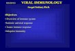 Sergei Nekhai, Ph.D. Objectives - Home | Howard University Immunology 201… · Immune Response to Viruses • Continuous struggle with the invading microbes •Vaccination eradicated