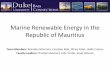 Marine Renewable Energy in the Republic of Mauritius · Marine Renewable Energy in the Republic of Mauritius. ... smart grid Up to 2000m sea ... • More than seven institutions or
