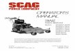 SWZ Operators Manual 03226 Rev 2 w-Spanish SCAG APPROvED ATTACHMENTS AND ACCESSORIES 32 CASTER ASSEMBLY 33 36A CUTTER DECK 