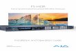 FS-HDR - AJA Video Systems · Networking FS-HDRhe 30 Using Your Own Static IP ... FS-HDR’s extensive digital video connectivity is only matched by its ... manual. ... 