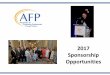 2017 Sponsorship Opportunities - afpc.memberclicks.net af… · AFP Chicago is one of the largest AFP Chapters ... education, religion, the arts, civic ... helps the chapter promote