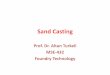 History of Metal Casting - Marmara Üniversitesimimoza.marmara.edu.tr/~altan.turkeli/files/cpt-3-sand-casting.pdf · •Green sand is the best known of all the sand casting molding